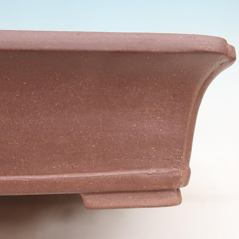 Bonsai bowl 37.5 x 29.5 x 10.5 cm, color brown