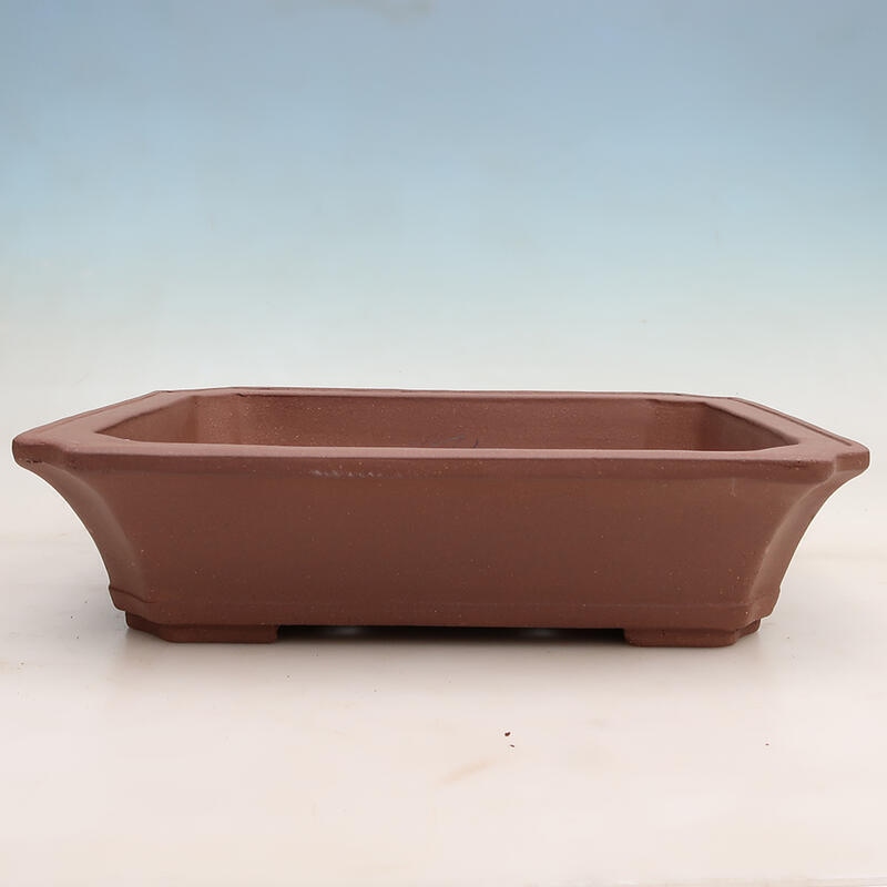 Bonsai bowl 37 x 29.5 x 9 cm, color brown