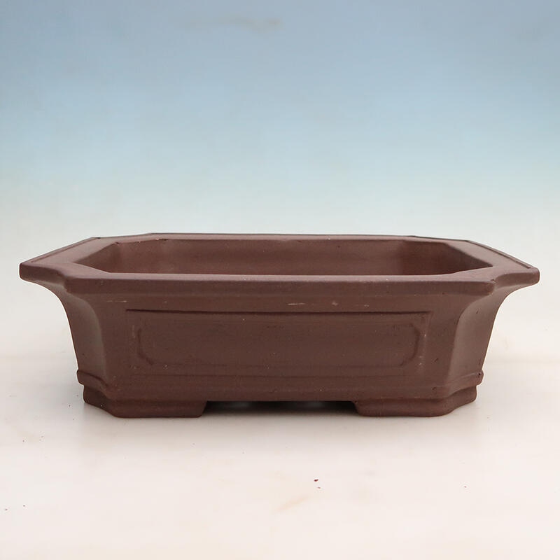 Bonsai bowl 40.5 x 32.5 x 11.5 cm, color brown