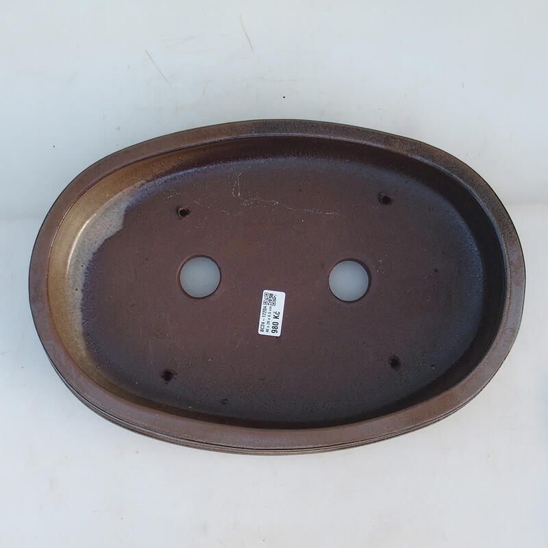 Bonsai bowl 40 x 27 x 7.5 cm, color brown