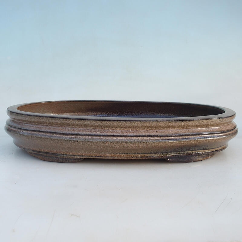 Bonsai bowl 40 x 27 x 7.5 cm, color brown