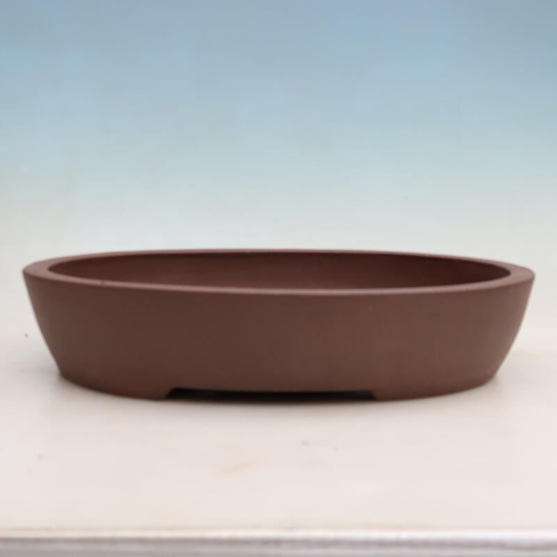 Bonsai bowl 40 x 32 x 8 cm, color brown