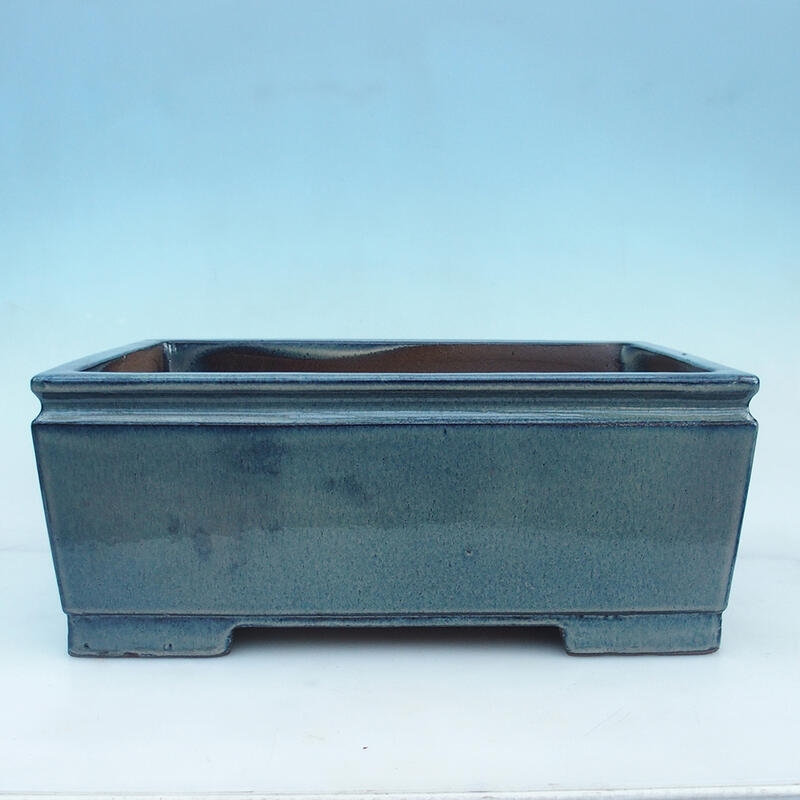 Bonsai bowl 41.5 x 29 x 17.5 cm, color blue-beige - pallet transport only