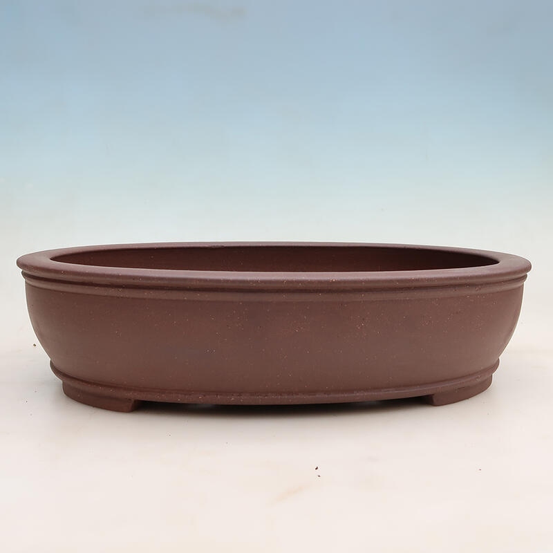 Bonsai bowl 41 x 32.5 x 10 cm, color brown