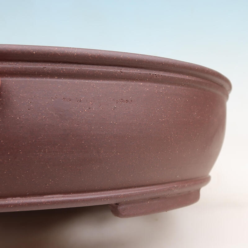 Bonsai bowl 41 x 32.5 x 10 cm, color brown