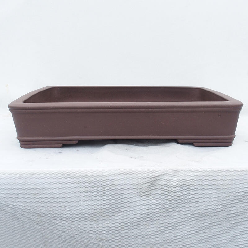 Bonsai bowl 49 x 39 x 9.5 cm, color brown