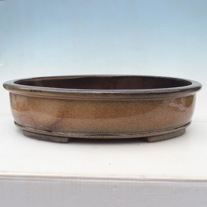 Bonsai bowl 50 x 40.5 x 12.5 cm, color brown - pallet transport only