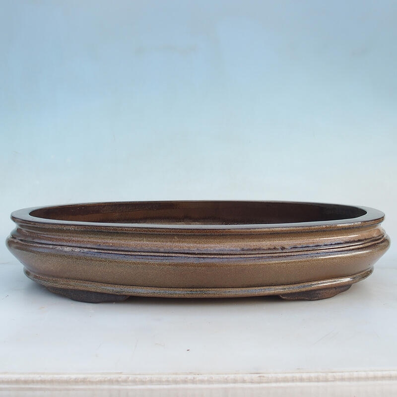 Bonsai bowl 51 x 36.5 x 10 cm, color brown - pallet transport only