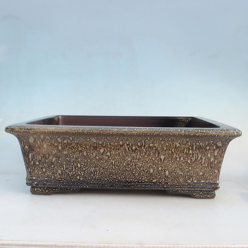 Bonsai bowl 51 x 37.5 x 18 cm, color brown-beige - pallet transport only