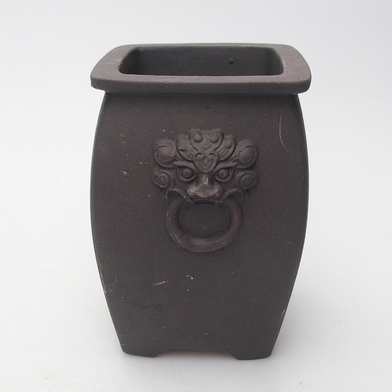 Bonsai bowl 9 x 9 x 12 cm, color black