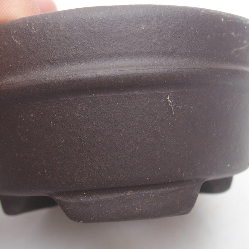 Bonsai bowl 9 x 9 x 4.5 cm, color black