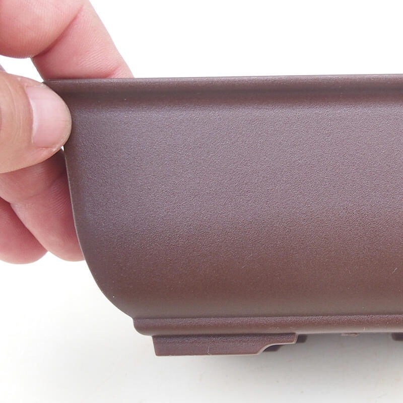 Bonsai bowl plastic MP-1 brown - 15 x 11 x 6.5 cm