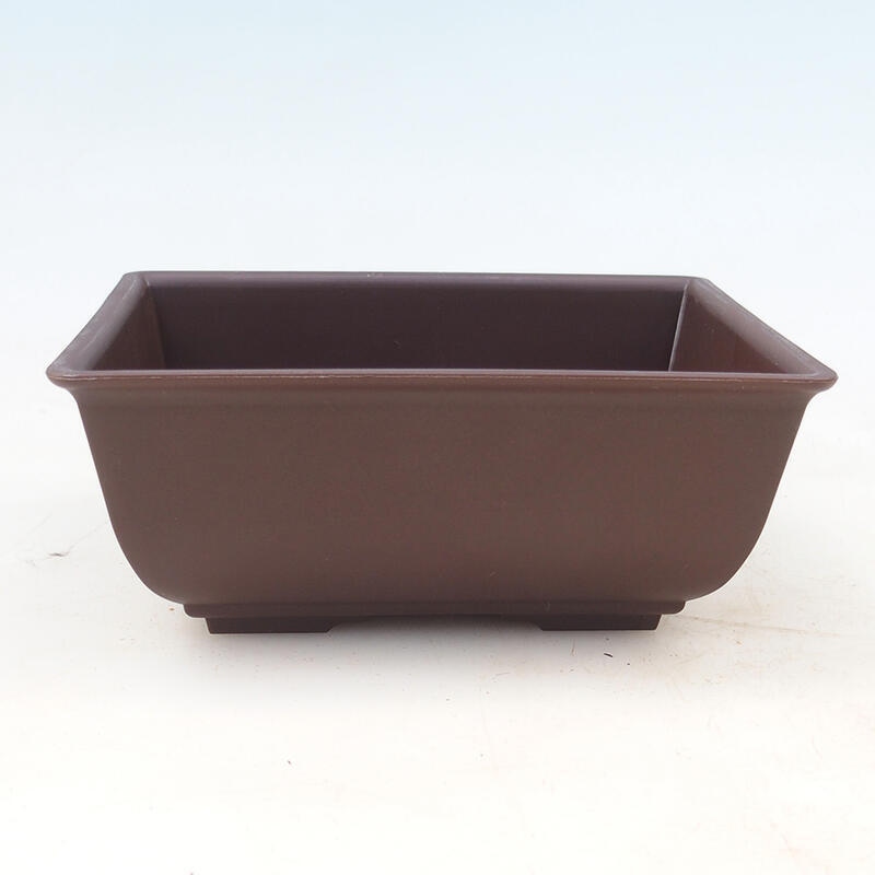 Bonsai bowl plastic MP-1 brown - 15 x 11 x 6.5 cm