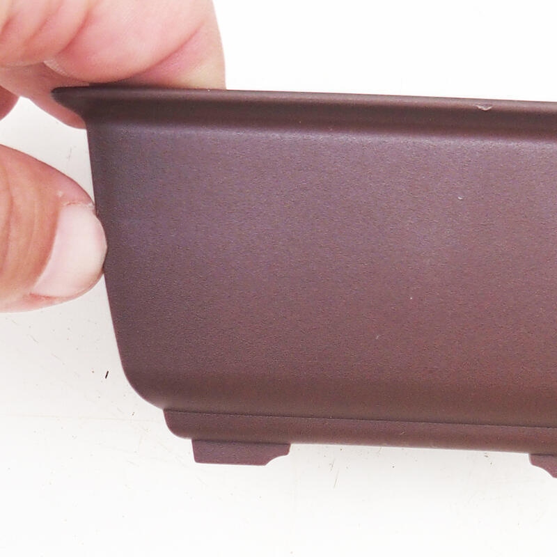 Bonsai bowl plastic MP-3 brown - 11 x 8 x 5.5 cm