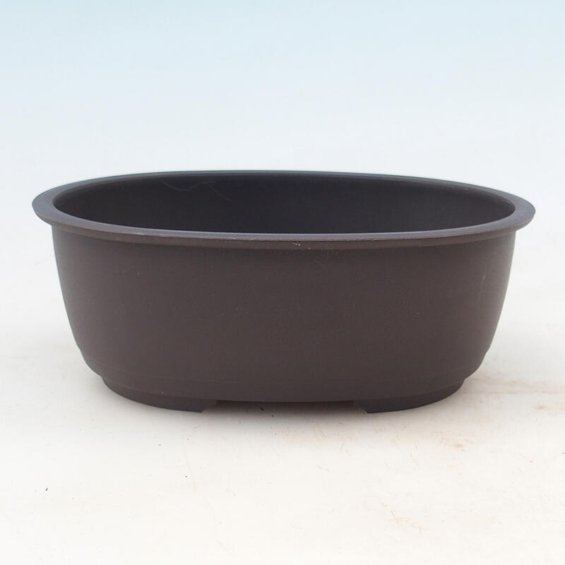 Bonsai bowl plastic MP-4 brown - 16 x 12.5 x 6 cm