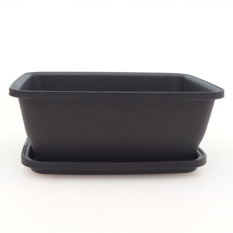 Bonsai bowl + saucer plastic MP-10 - 11.5 x 9.5 x 4.5 cm