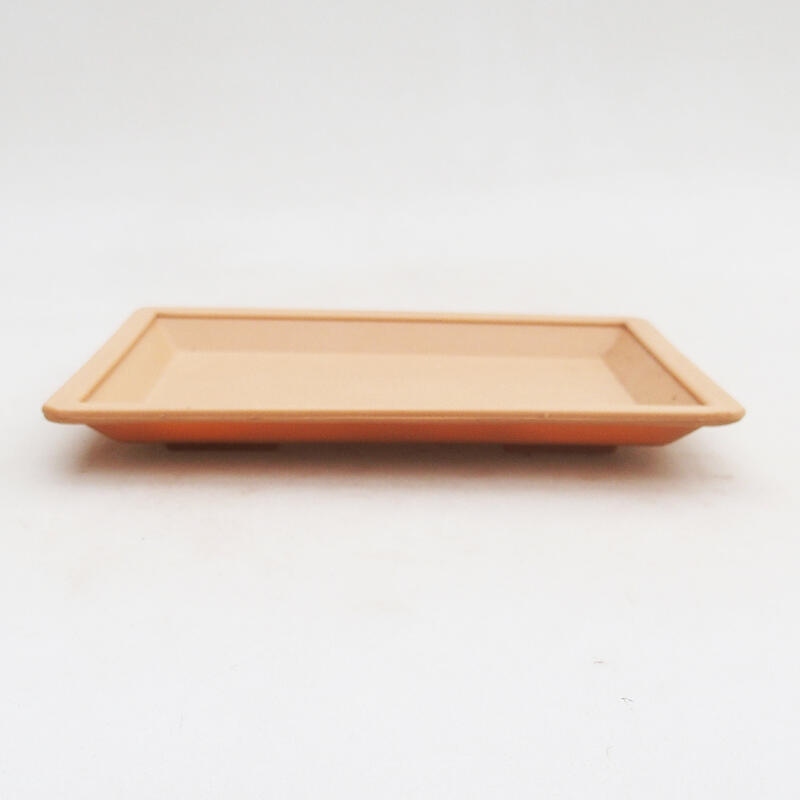 Bonsai saucer plastic PP-1 beige 15 x 11 x 1.8 cm