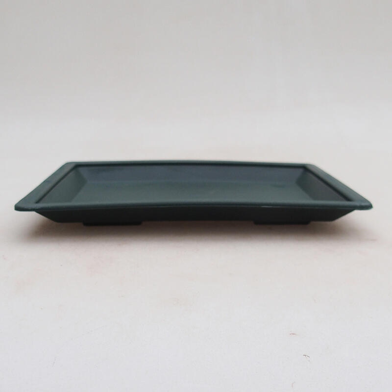 Bonsai saucer plastic PP-3 green 11 X 8 X 1.5 CM