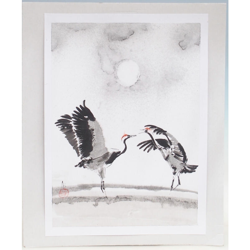 Calligraphy - Bird courtship