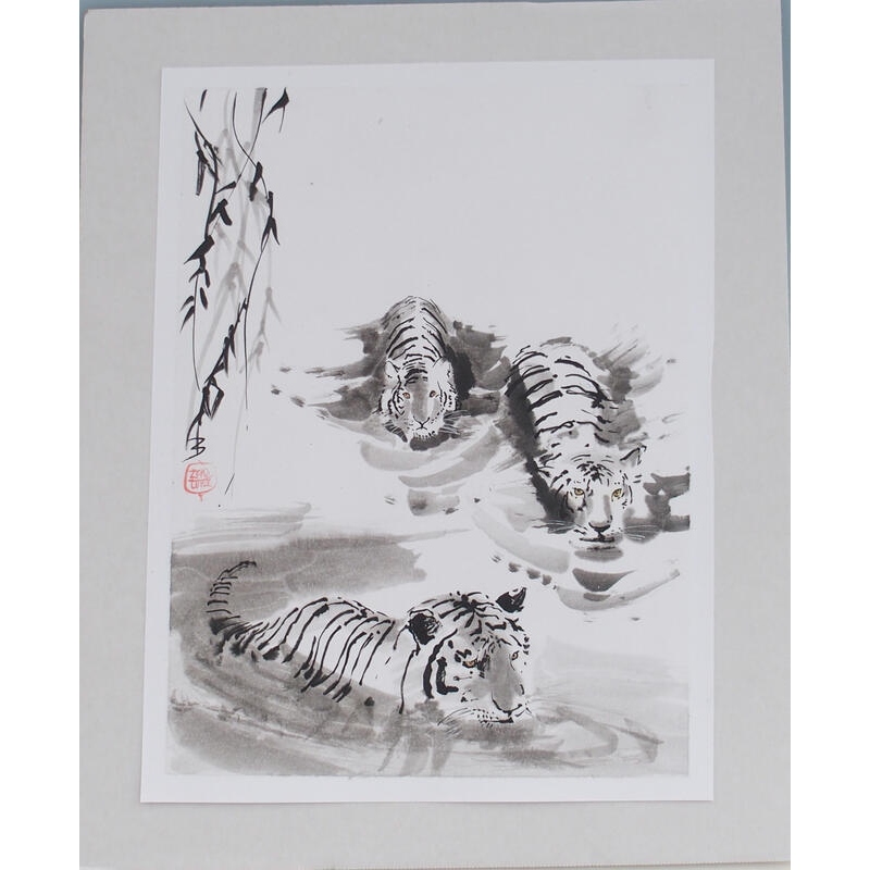 Calligraphy - Tiger Bath