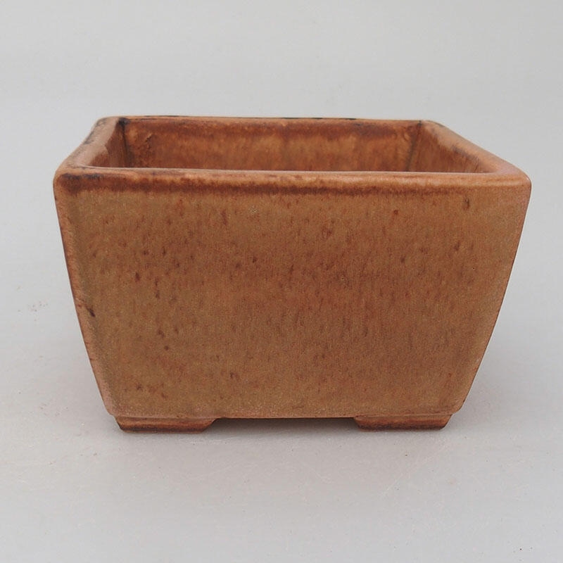 Ceramic bonsai bowl 10.5 x 10.5 x 11.5 cm, color pink