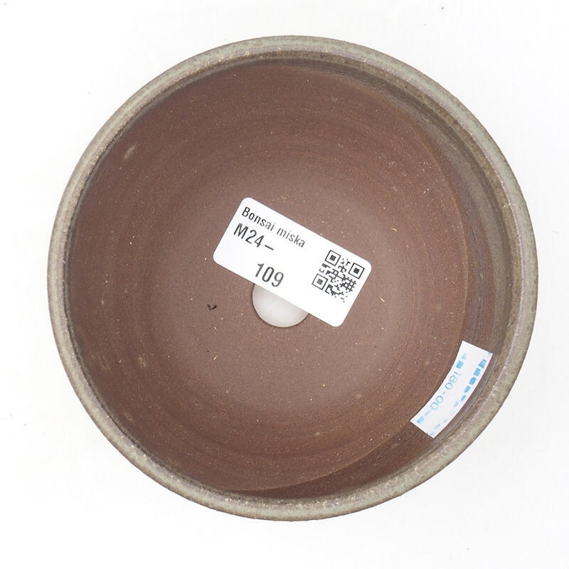 Ceramic bonsai bowl 10.5 x 10.5 x 5.5 cm, color brown