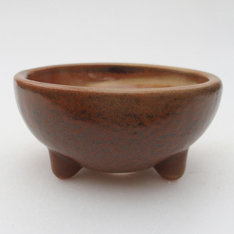 Ceramic bonsai bowl 10.5 x 10 x 4 cm, color white