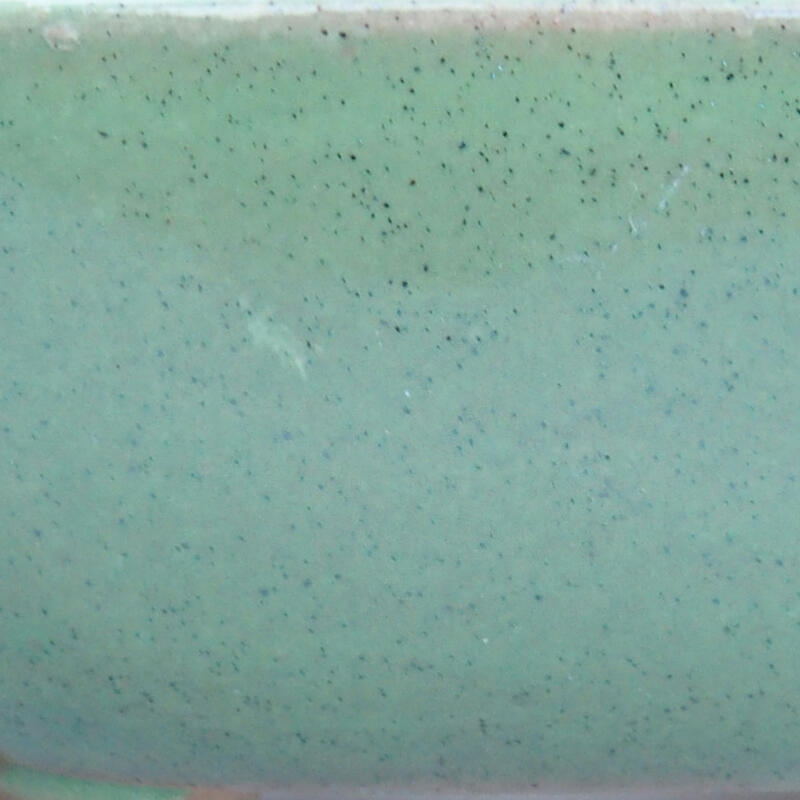 Ceramic bonsai bowl 10.5 x 9 x 3.5 cm, color green