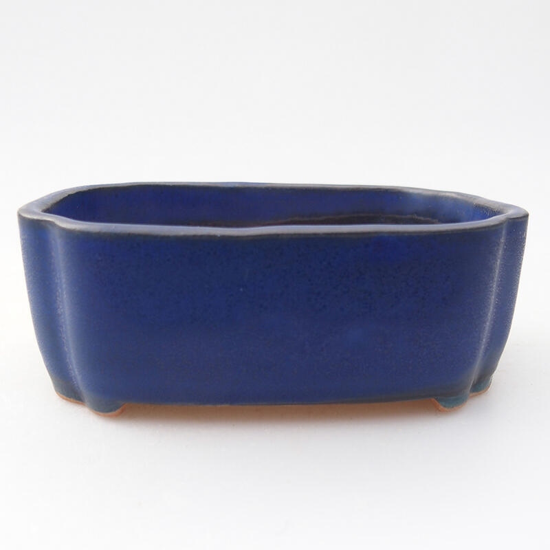 Ceramic bonsai bowl 10 x 5,5 x 4 cm, colour blue