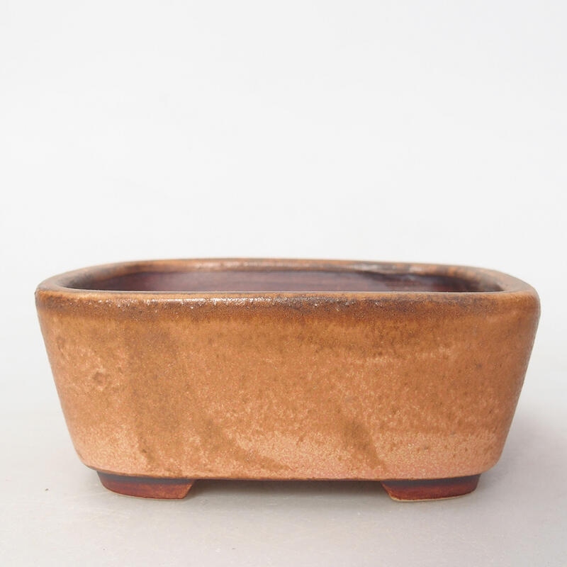 Ceramic bonsai bowl 10 x 8.5 x 4 cm, color pink