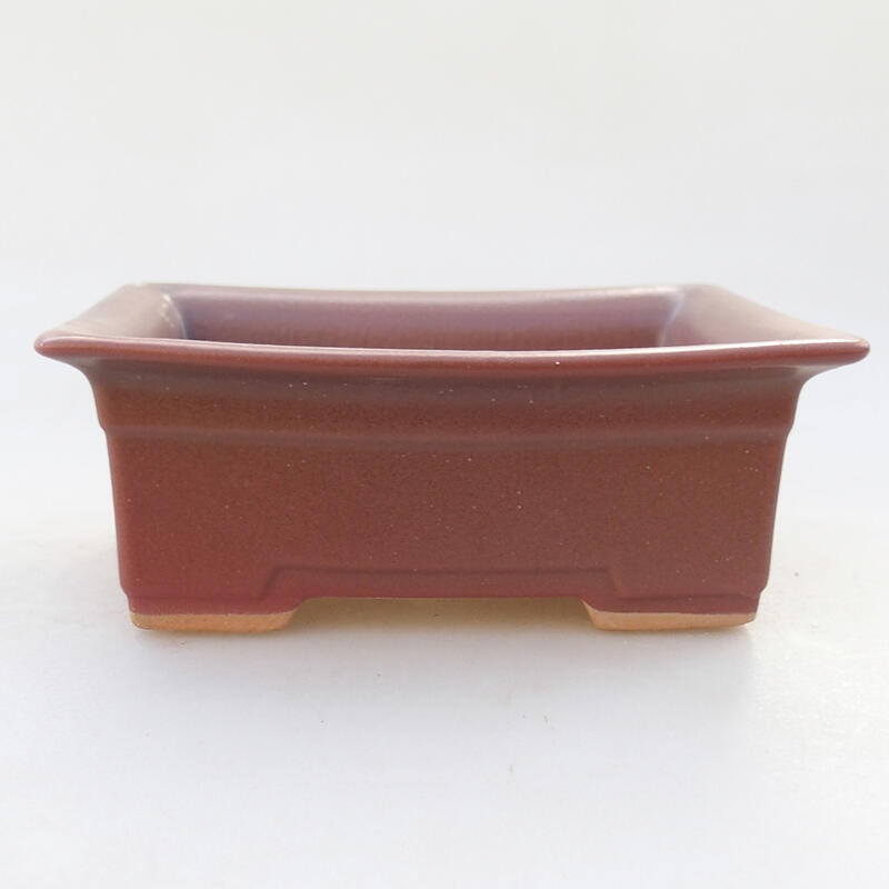 Ceramic bonsai bowl 10 x 8 x 4 cm, color pink