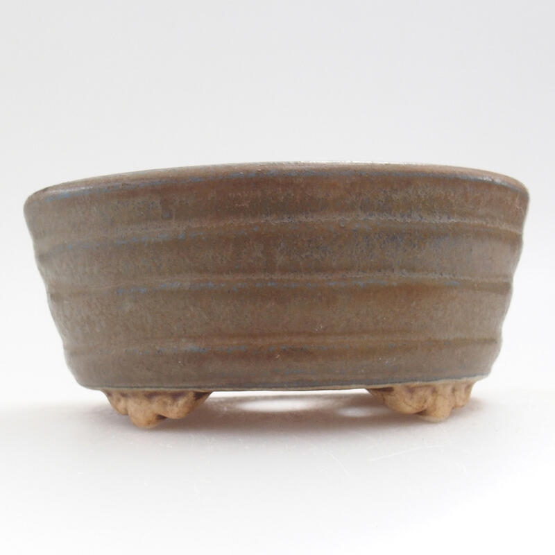 Ceramic bonsai bowl 10 x 9 x 5 cm, color blue