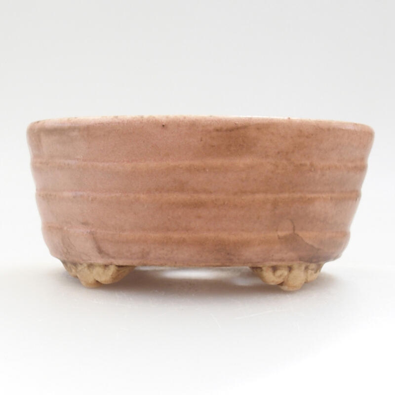 Ceramic bonsai bowl 10 x 9 x 5 cm, color pink