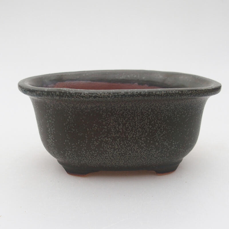 Ceramic bonsai bowl 11.5 x 8 x 5 cm, color gray