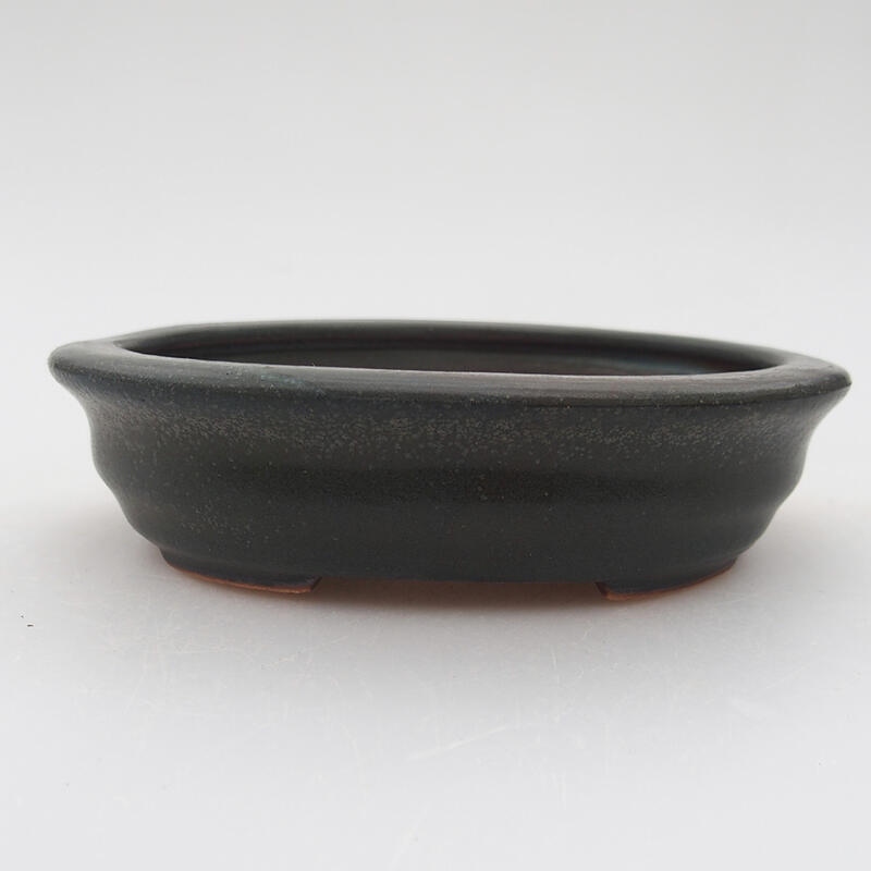 Ceramic bonsai bowl 11.5 x 9 x 3 cm, color gray