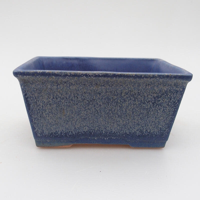 Ceramic bonsai bowl 11.5 x 9 x 5.5 cm, color blue