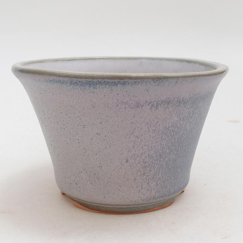 Ceramic bonsai bowl 11 x 11 x 7 cm, color blue