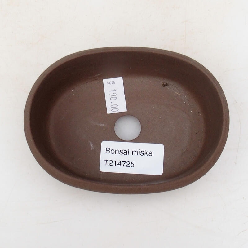 Ceramic bonsai bowl 11 x 8 x 5 cm, red color