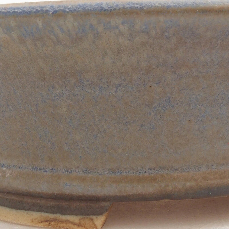 Ceramic bonsai bowl 12.5 x 11.5 x 4 cm, color blue