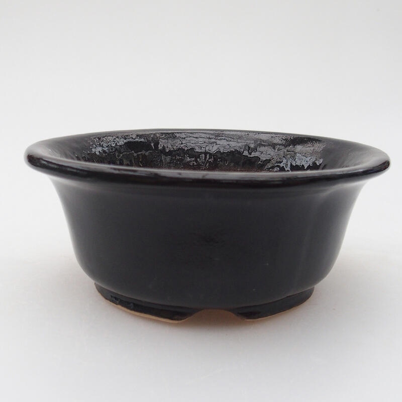 Ceramic bonsai bowl 12 x 12 x 5 cm, color red