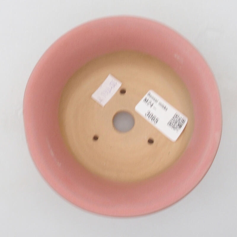 Ceramic bonsai bowl 12 x 12 x 5 cm, color pink