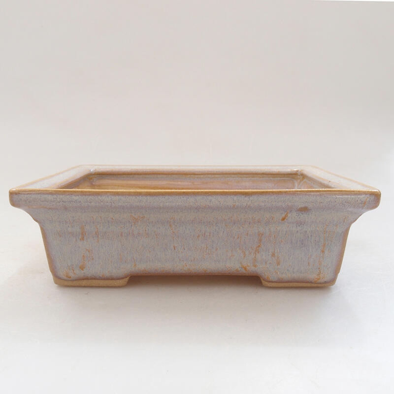 Ceramic bonsai bowl 13 x 10 x 4 cm, color gray