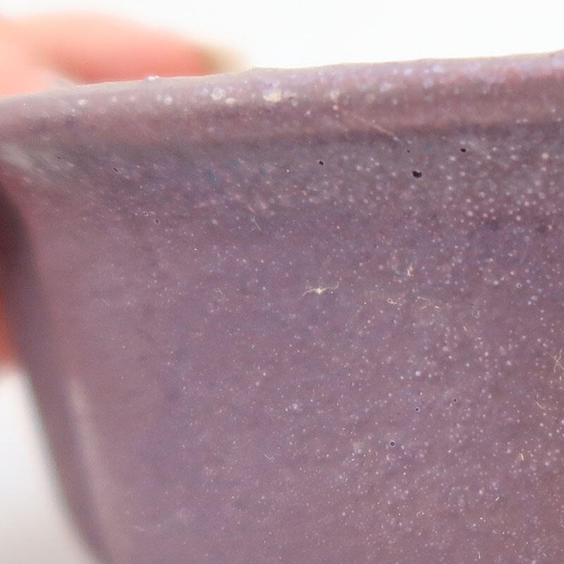 Ceramic bonsai bowl 13 x 11 x 6 cm, color purple