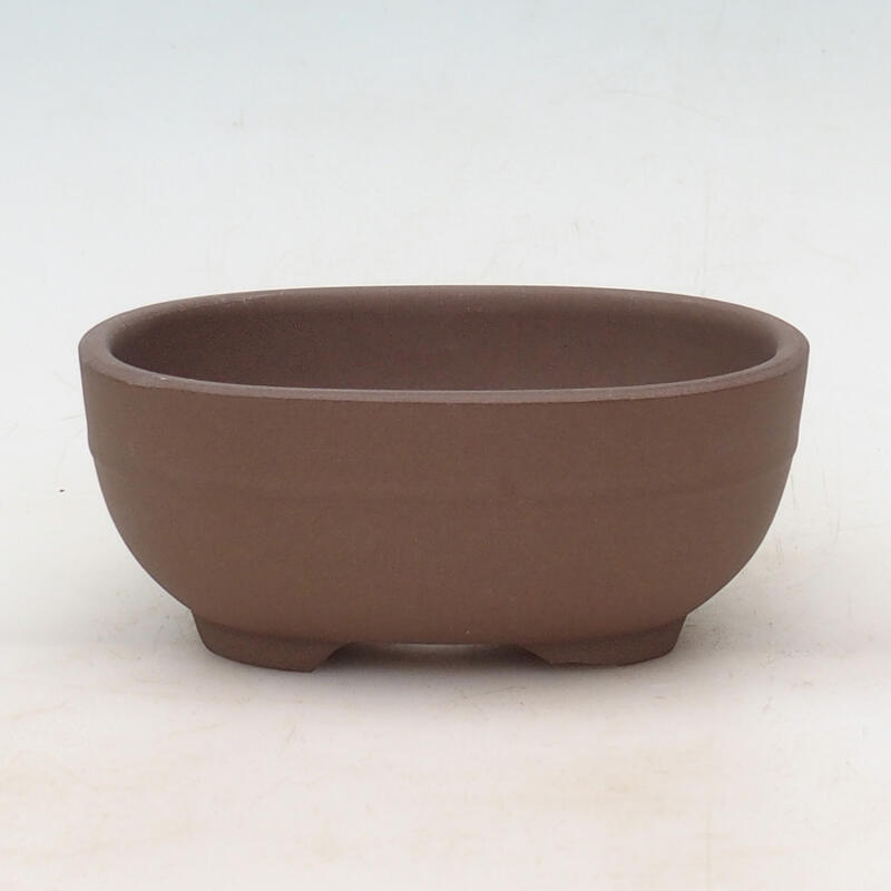 Ceramic bonsai bowl 14 x 10 x 6 cm, red color