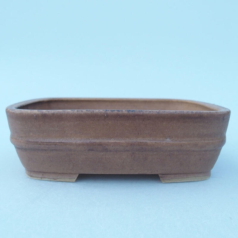 Ceramic bonsai bowl 14 x 11.5 x 4.5 cm, color pink