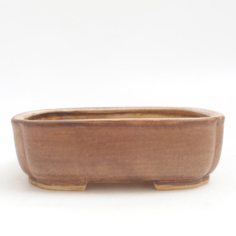 Ceramic bonsai bowl 14 x 12 x 4 cm, color pink