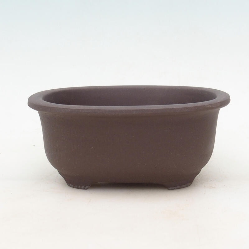 Ceramic bonsai bowl 15.5 x 12.5 x 7 cm, red color