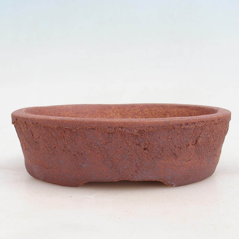 Ceramic bonsai bowl 16.5 x 14 x 5 cm, metallic color