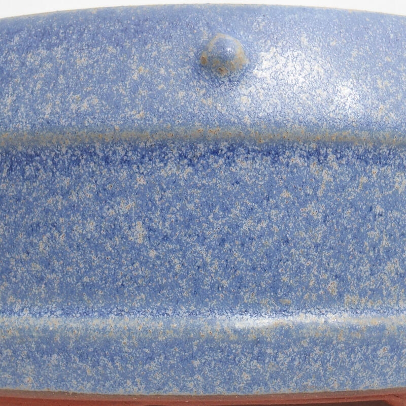 Ceramic bonsai bowl 16.5 x 16.5 x 7 cm, color blue