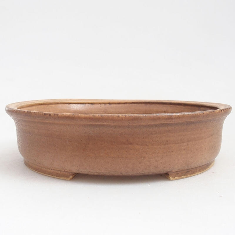 Ceramic bonsai bowl 17.5 x 16 x 4.5 cm, color pink